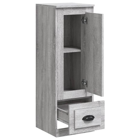 Hoge kast 36x35,5x103,5 cm bewerkt hout grijs sonoma eikenkleur 7