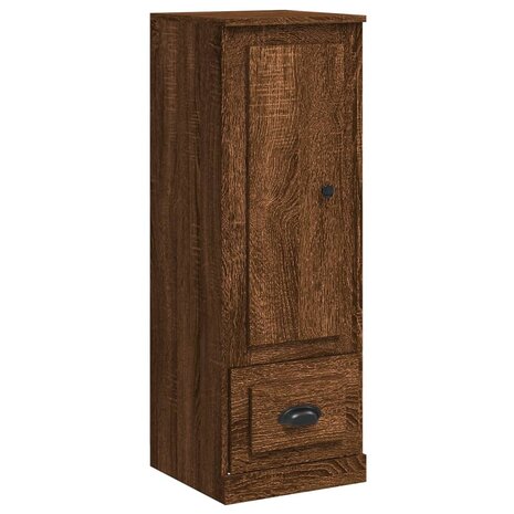 Hoge kast 36x35,5x103,5 cm bewerkt hout bruin eikenkleur 2