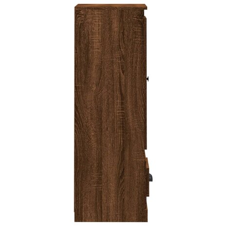 Hoge kast 36x35,5x103,5 cm bewerkt hout bruin eikenkleur 6