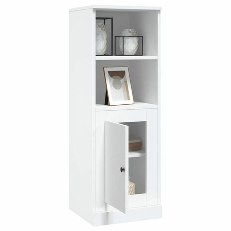 Hoge kast 36,35,5x103,5 cm bewerkt hout wit 5