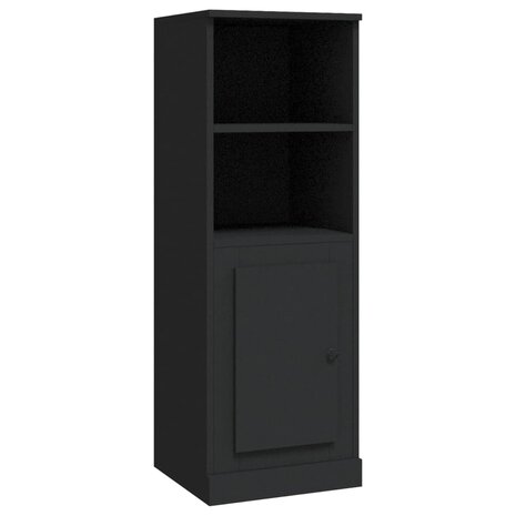 Hoge kast 36x35,5x103,5 cm bewerkt hout zwart 2