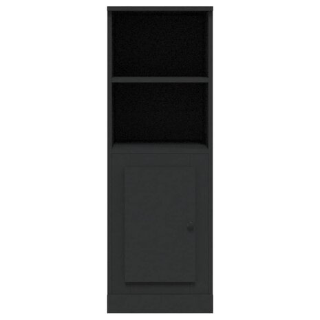 Hoge kast 36x35,5x103,5 cm bewerkt hout zwart 6