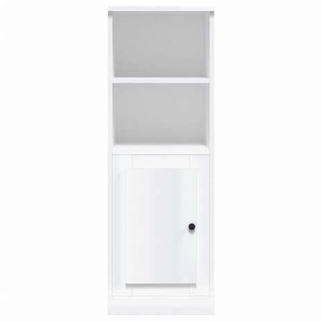 Hoge kast 36x35,5x103,5 cm bewerkt hout hoogglans wit 6