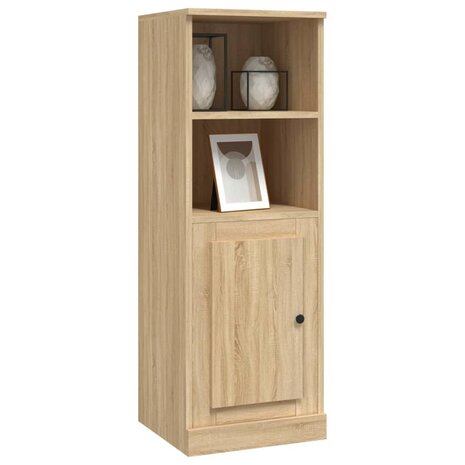 Hoge kast 36x35,5x103,5 cm bewerkt hout sonoma eikenkleurig 4