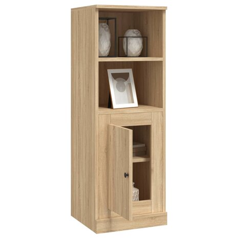 Hoge kast 36x35,5x103,5 cm bewerkt hout sonoma eikenkleurig 5