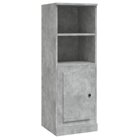 Hoge kast 36x35,5x103,5 cm bewerkt hout betongrijs 2