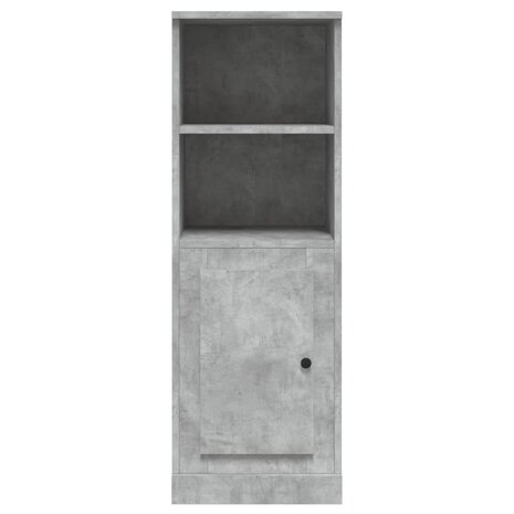 Hoge kast 36x35,5x103,5 cm bewerkt hout betongrijs 6