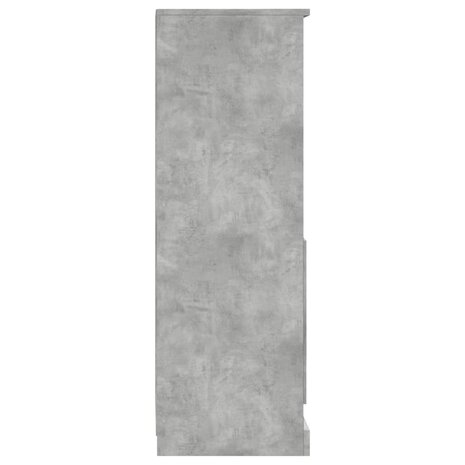 Hoge kast 36x35,5x103,5 cm bewerkt hout betongrijs 7