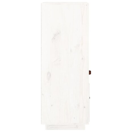 Hoge kast 34x40x108,5 cm massief grenenhout wit 7
