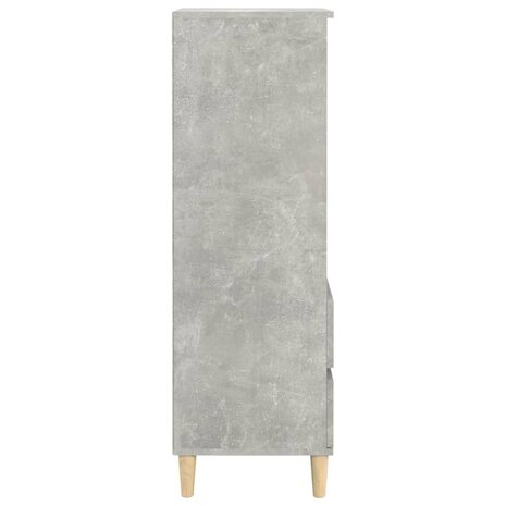 Hoge kast 40x36x110 cm bewerkt hout betongrijs 5