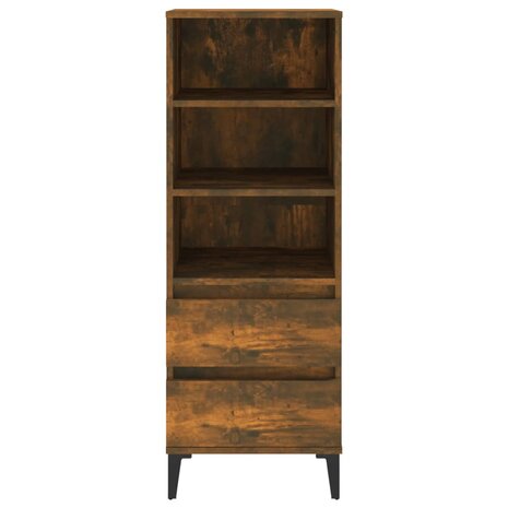 Hoge kast 40x36x110 cm bewerkt hout gerookt eiken 3
