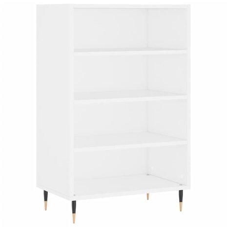 Hoge kast 57x35x90 cm bewerkt hout wit 2