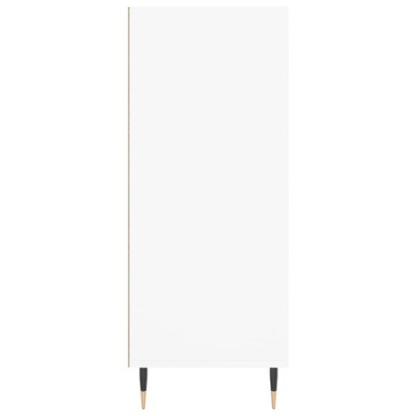 Hoge kast 57x35x90 cm bewerkt hout wit 5