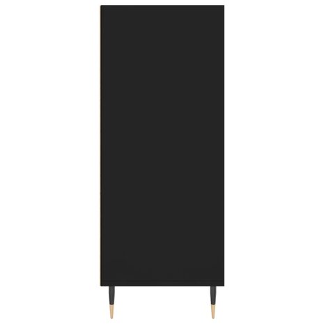 Hoge kast 57x35x90 cm bewerkt hout zwart 5