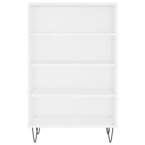Hoge kast 57x35x90 cm bewerkt hout wit 4