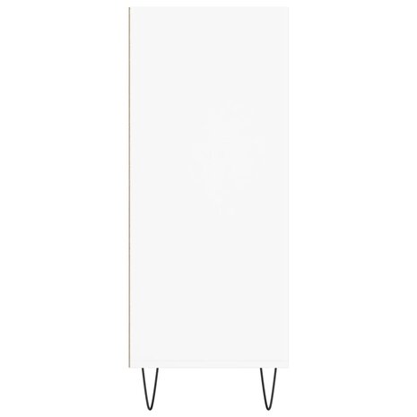 Hoge kast 57x35x90 cm bewerkt hout wit 5