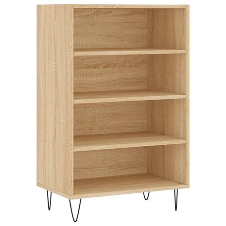 Hoge kast 57x35x90 cm bewerkt hout sonoma eikenkleurig 2
