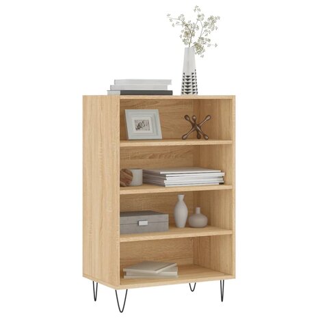 Hoge kast 57x35x90 cm bewerkt hout sonoma eikenkleurig 3