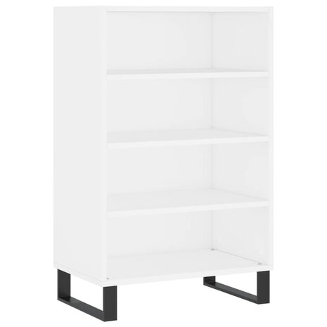 Hoge kast 57x35x90 cm bewerkt hout wit 2