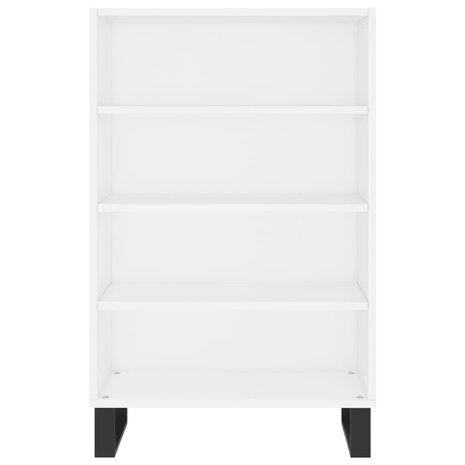 Hoge kast 57x35x90 cm bewerkt hout wit 4