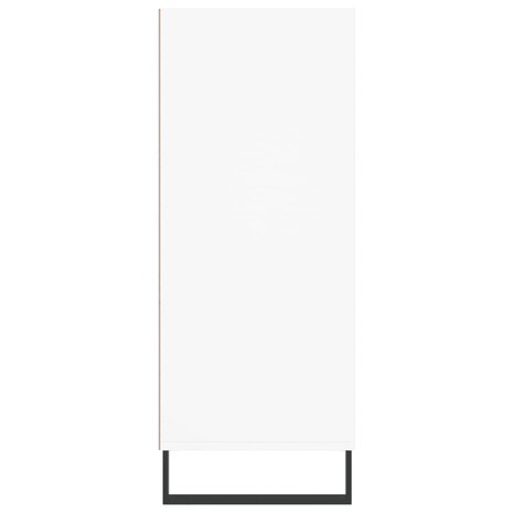 Hoge kast 57x35x90 cm bewerkt hout wit 5