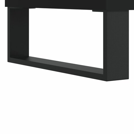 Hoge kast 57x35x90 cm bewerkt hout zwart 7
