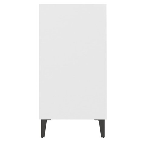 Dressoir 57x35x70 cm bewerkt hout wit 5