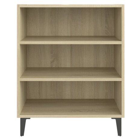 Dressoir 57x35x70 cm bewerkt hout sonoma eikenkleurig 4