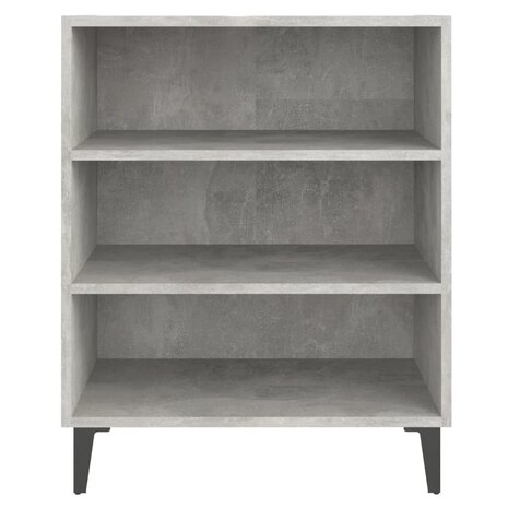 Dressoir 57x35x70 cm bewerkt hout betongrijs 4