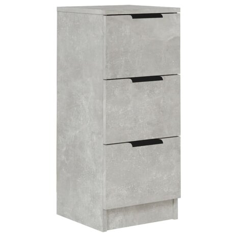 Dressoir 30x30x70 cm bewerkt hout betongrijs 2