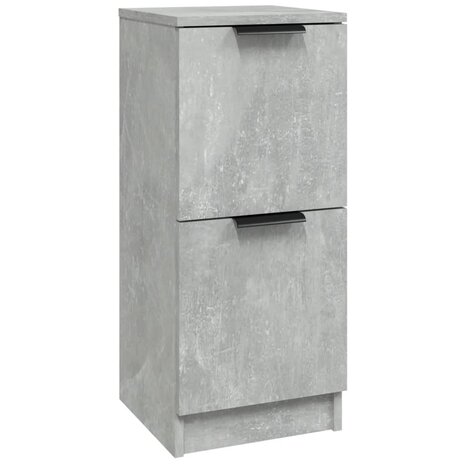 Dressoir 30x30x70 cm bewerkt hout betongrijs 2