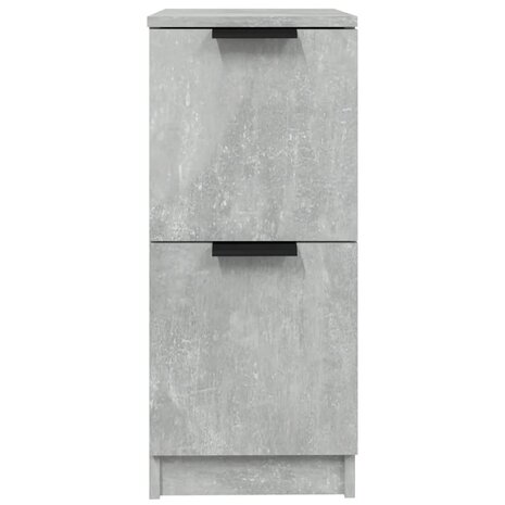 Dressoir 30x30x70 cm bewerkt hout betongrijs 5