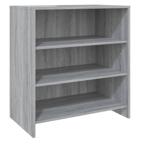 Dressoir 70x40,5x75 cm bewerkt hout grijs sonoma eikenkleurig 2