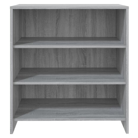 Dressoir 70x40,5x75 cm bewerkt hout grijs sonoma eikenkleurig 5