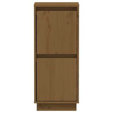 Dressoir 31,5x34x75 cm massief grenenhout honingbruin 5