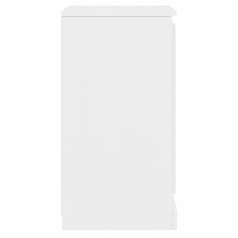 Dressoir 37,5x35,5x67,5 cm bewerkt hout hoogglans wit 8