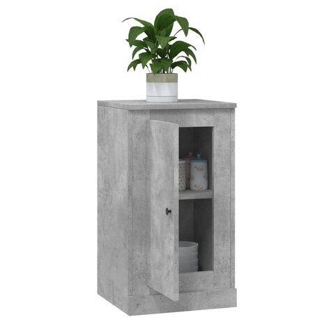 Dressoir 37,5x35,5x67,5 cm bewerkt hout betongrijs 5