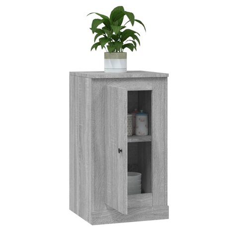 Dressoir 37,5x35,5x67,5 cm bewerkt hout grijs sonoma eikenkleur 5