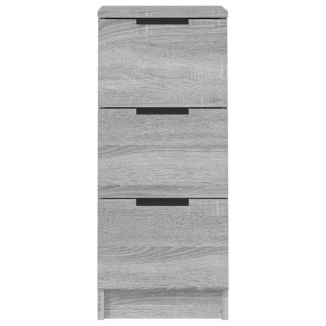Dressoir 30x30x70 cm bewerkt hout grijs sonoma eikenkleurig 6