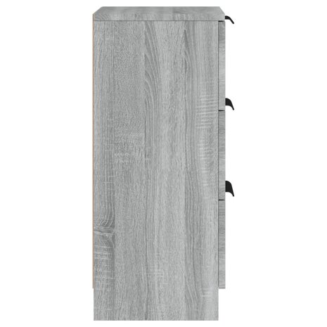 Dressoir 30x30x70 cm bewerkt hout grijs sonoma eikenkleurig 8