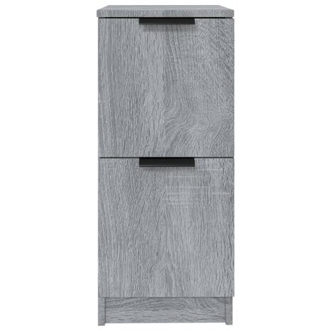 Dressoir 30x30x70 cm bewerkt hout grijs sonoma eikenkleurig 5