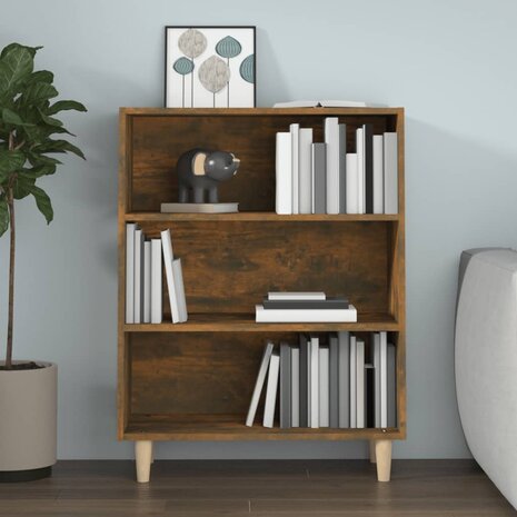 Dressoir 69,5x32,5x90 cm bewerkt hout gerookt eikenkleurig 5