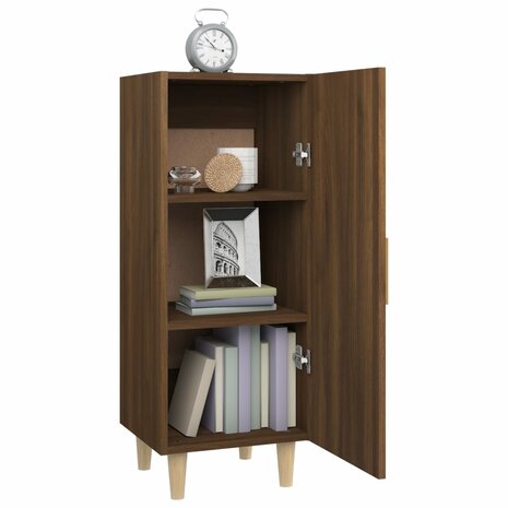 Dressoir 34,5x34x90 cm bewerkt hout bruin eikenkleur 4