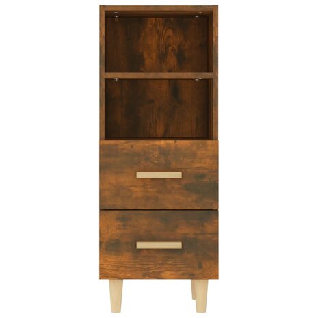 Dressoir 34,5x34x90 cm bewerkt hout gerookt eikenkleurig 6
