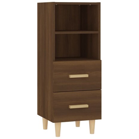 Dressoir 34,5x34x90 cm bewerkt hout bruin eikenkleur 2