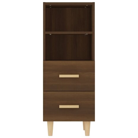 Dressoir 34,5x34x90 cm bewerkt hout bruin eikenkleur 6