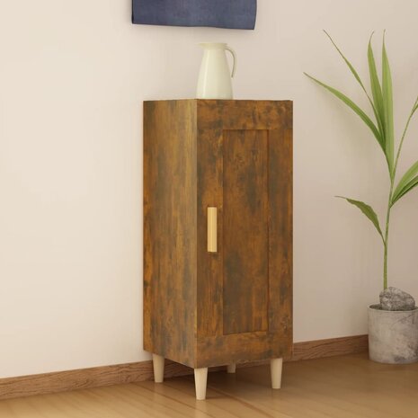 Dressoir 34,5x34x90 cm bewerkt hout gerookt eiken 1