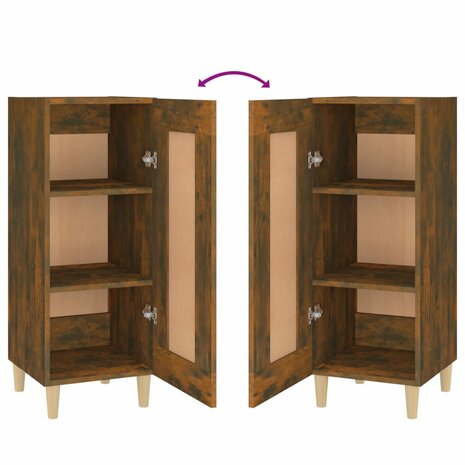 Dressoir 34,5x34x90 cm bewerkt hout gerookt eiken 8