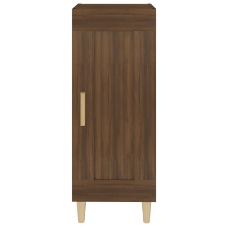Dressoir 34,5x34x90 cm bewerkt hout bruin eikenkleur 5