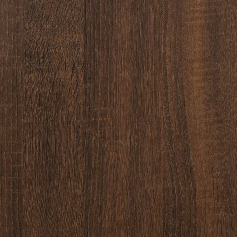 Bijzetkast 35x35x55 cm bewerkt hout bruin eikenkleur 7
